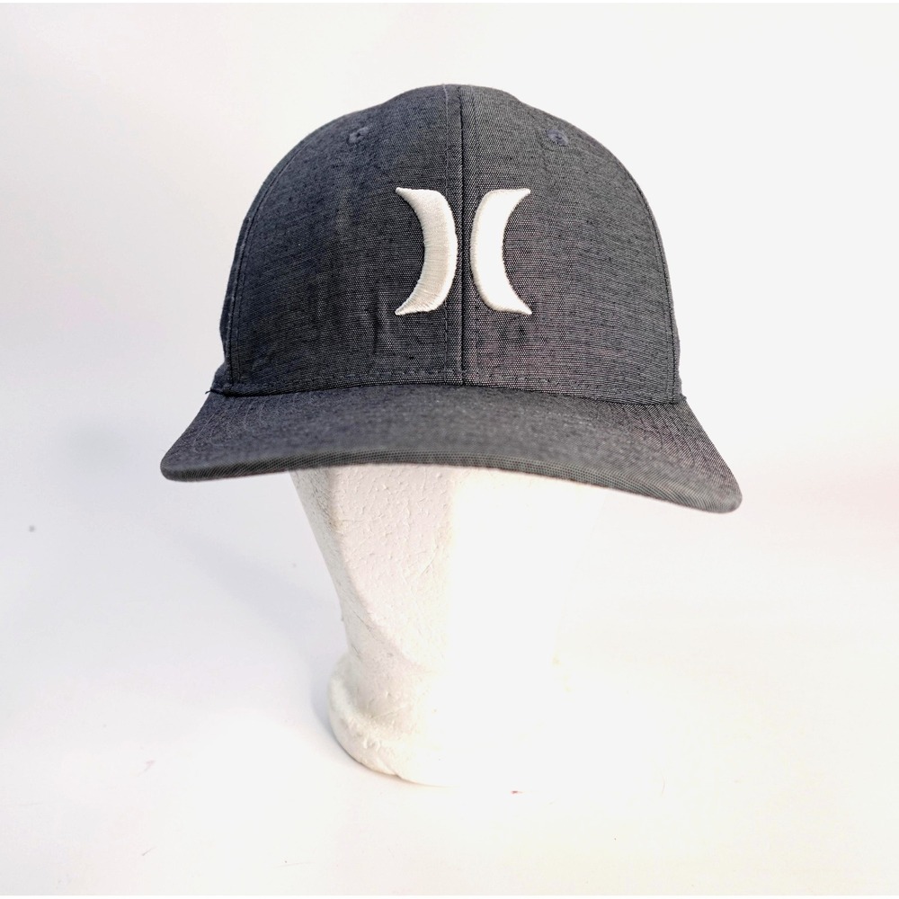 Hurley Flexfit Hat L XL Heather Gray Nike Dri-Fit Yupoong Stretch Fit Surf Skate